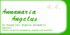 annamaria angelus business card